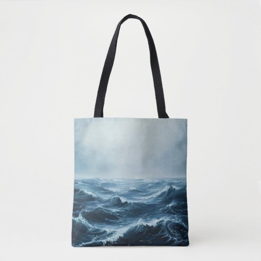 Wilde zee golven tote bag (Voorkant)