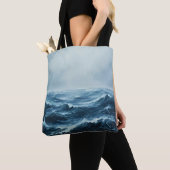 Wilde zee golven tote bag (Dichtbij)