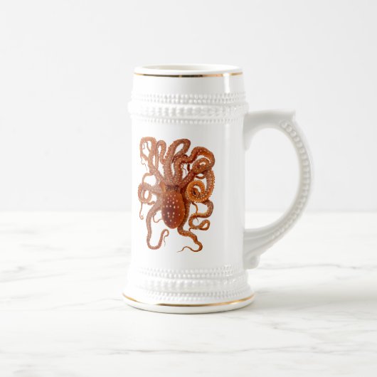  wilde zeeen - octopus - mok van bier (Rechts)