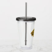 "Wilde ziel met een vleugje goud." Acryl Drinkbeker (Rechts)