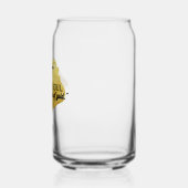 "Wilde ziel met een vleugje goud." Blikvorm Glas (Rechts)