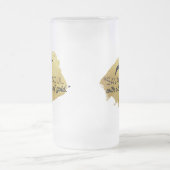 "Wilde ziel met een vleugje goud." Matglas Bierpul (Center)