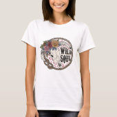 Wilde ziel vintage Floral T-shirt (Voorkant)