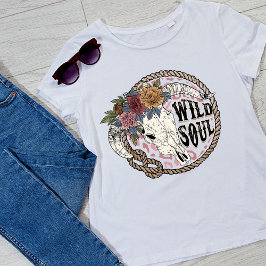Wilde ziel vintage Floral T-shirt