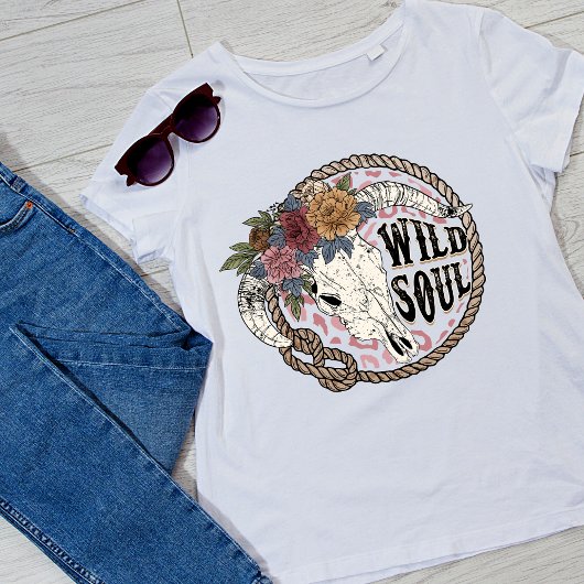 Wilde ziel vintage Floral T-shirt