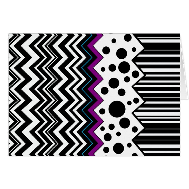 Wilde Zig-Zags (Voorkant Horizontaal)