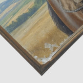 Wilde zigeunerin met haar paard tissuepapier (Detail)