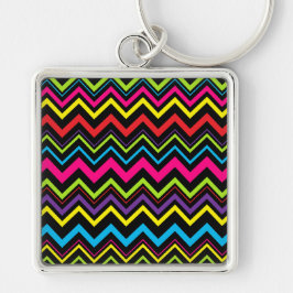 Wilde Zigzaggen Sleutelhanger