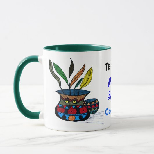 Wilde zijpunten mok (Links)