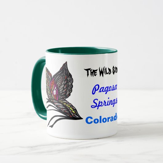 Wilde zijvlinder mok (Voorkant links)