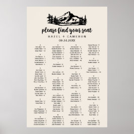  Wilde Zitkast Alfabetische Zitplaats Poster