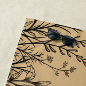 Wilde Zomer Wildflower Doodles Strandlaken (In situ)