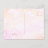 Wilde zomerbloemen, behalve de datum aankondigingskaart (Achterkant)