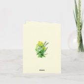Wilde zomerbloemen dank je kaart (Achterkant)