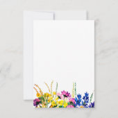 Wilde zomerbloemen dank je kaart (Achterkant)