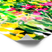 Wilde zomerbloemen in het veld poster (Hoek)