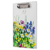 Wilde zomerbloemen klembord (Links)