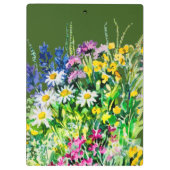 Wilde zomerbloemen klembord (Achterkant)