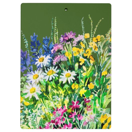 Wilde zomerbloemen klembord (Achterkant)