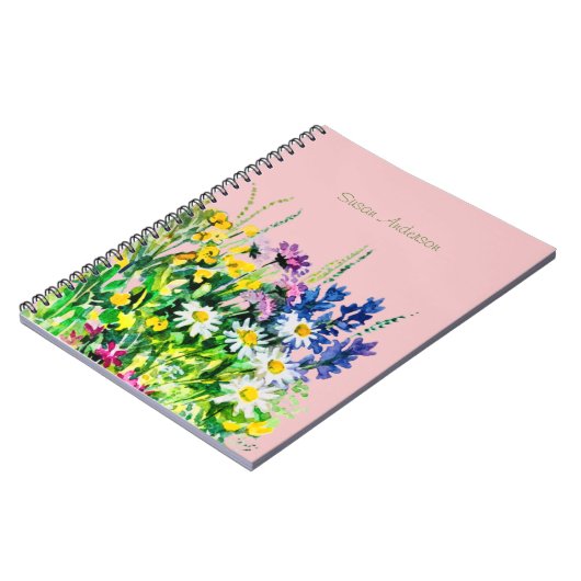 Wilde zomerbloemen notitieboek (Linkerzijde)