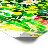 Wilde zomerbloemen op het poster (Hoek)