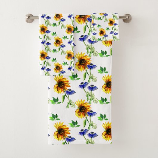 Wilde zonnebloemen bad handdoek (Insitu)