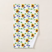 Wilde zonnebloemen bad handdoek (Handdoek)