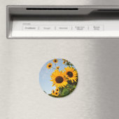 Wilde zonnebloemen magneet (Insitu (Vaatwasser))