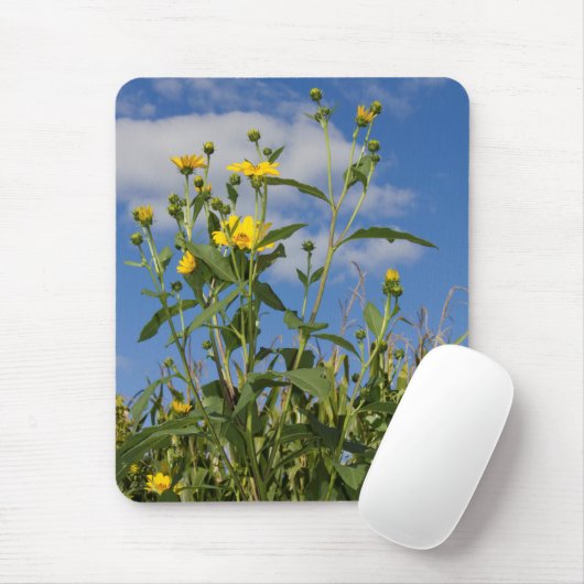 Wilde zonnebloemen Natuur Bloem Fotografie Muismat (Met muis)