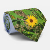 Wilde zonnebloemen stropdas (Opgerold)