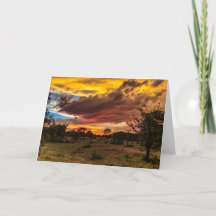 Wilde zonsondergang, Zuid-Afrika