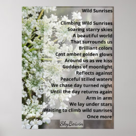 Wilde zonsopgangen poster