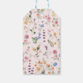 Wilde Zuurbloem Wreats Girls 1ste verjaardag Cadeaulabel (Achterkant)