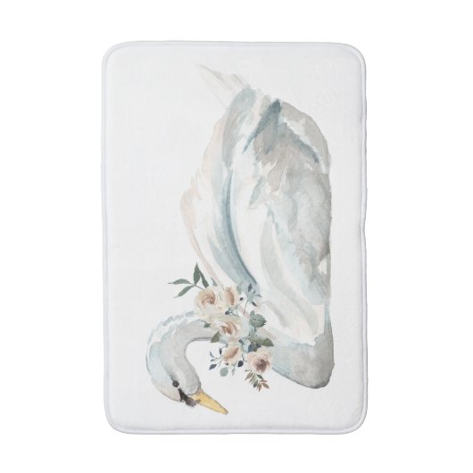 wilde zwaan badmat (Voorkant Verticaal)