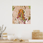 "Wilde zwanen" Fairy Art van Elenore Abbott Poster (Keuken)