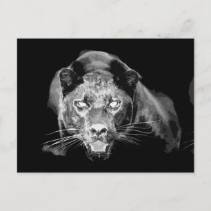 Wilde zwarte Jaguar Cat Eyes Briefkaarten