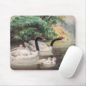  wilde zwarthalszwaan muismat (Met muis)