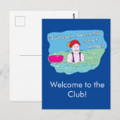 Wilde zwemmen briefkaart (Voorkant / Achterkant)