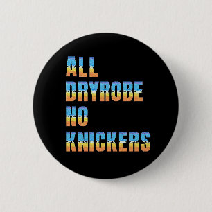 Wilde zwemmers geen zee zwemmers ronde button 5,7 cm