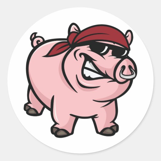 Wilde Zwijn Stickers (Voorkant)