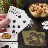 Wilde zwijnen hoofd pokerkaarten (Insitu)