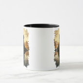 Wilde zwijnen in de herfst Lake Reflectie Mok (Midden)