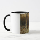 Wilde zwijnen in de sneeuw (door Rosa Bonheur) Mok (Links)