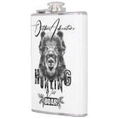 Wilde zwijnen jagen, outdoor avontuur koffie mok heupfles (Links)