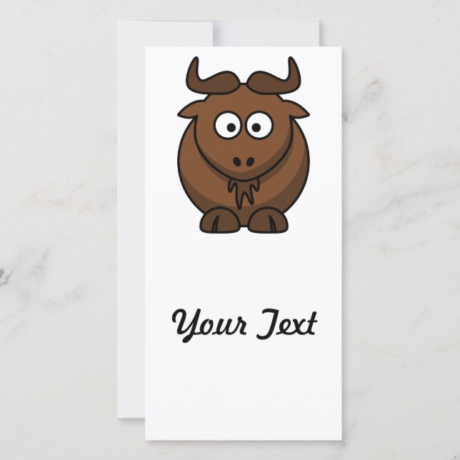 Wildebeast Cartoon (Voorkant)