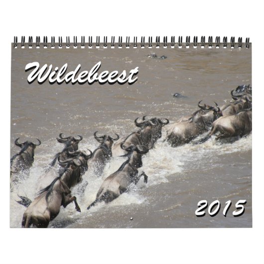 wildebeest 2015 kalender (Hoes)