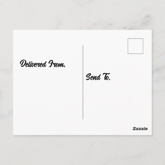 Wildebeest in savanne briefkaart (Achterkant)