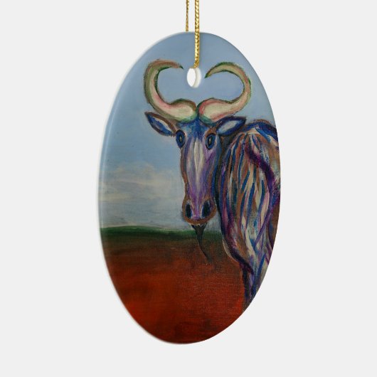 Wildebeest Keramisch Ornament (Rechts)