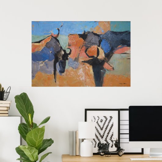 Wildebeest - Kunstdruk Poster (Thuiskantoor)