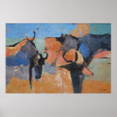 Wildebeest - Kunstdruk Poster (Voorkant)